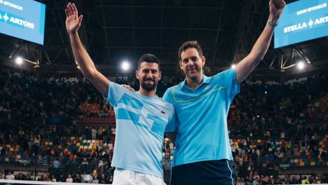 Juan Martín del Potro da las gracias a Djokovic tras un emotivo partido de despedida en Argentina