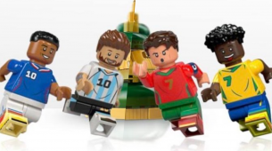 Se filtran más sets LEGO del Mundial con minifiguras y estatuas de Messi, Ronaldo, Mbappé y Vini Jr.