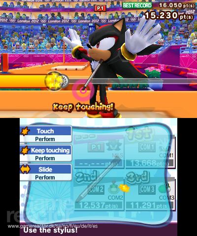 Mario & Sonic en los Juegos Olímpicos - London 2012