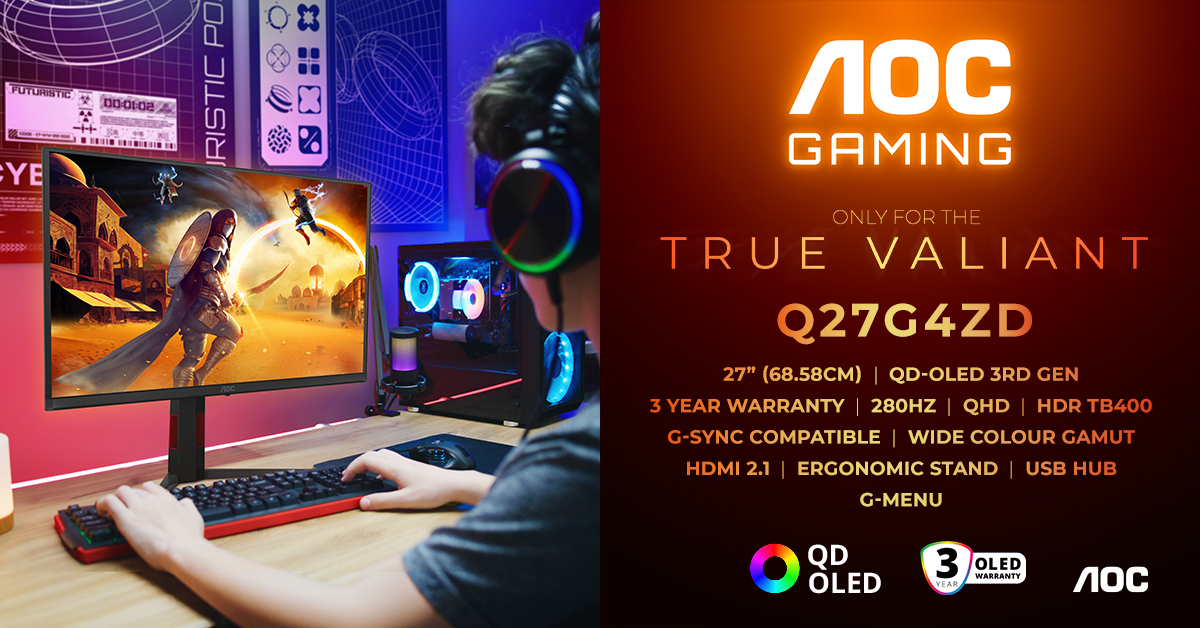 ¿Buscas nuevo monitor gaming? AOC y su Q27G4ZD pueden ser lo que estás buscando