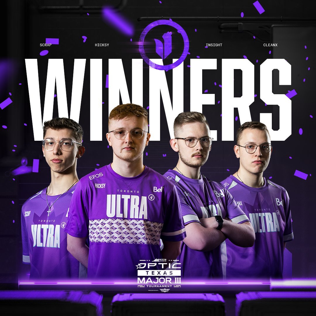 The Toronto Ultra are the champions of the Call of Duty League Major III