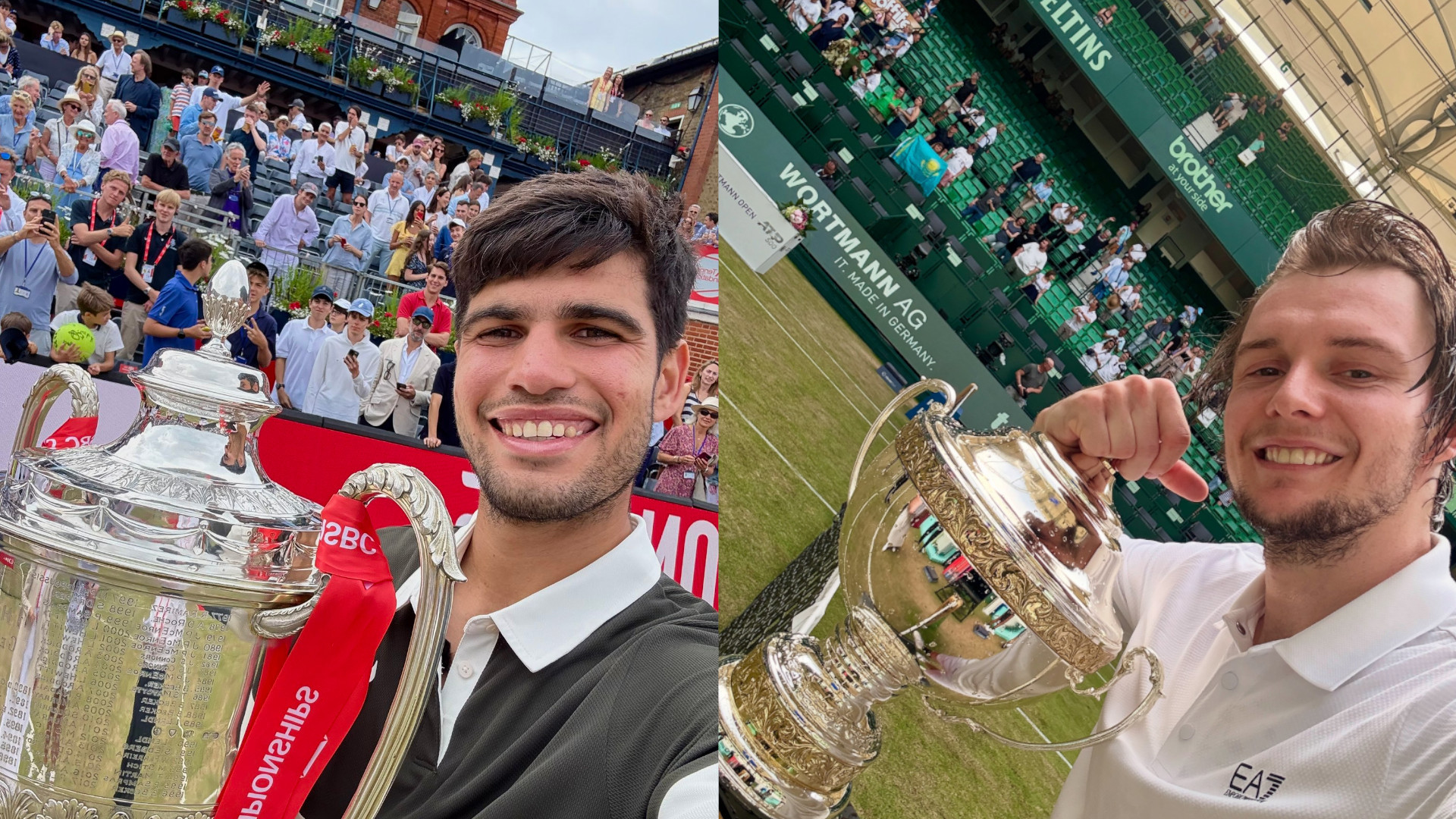 Alcaraz y Bublik se coronan campeones antes de Wimbledon