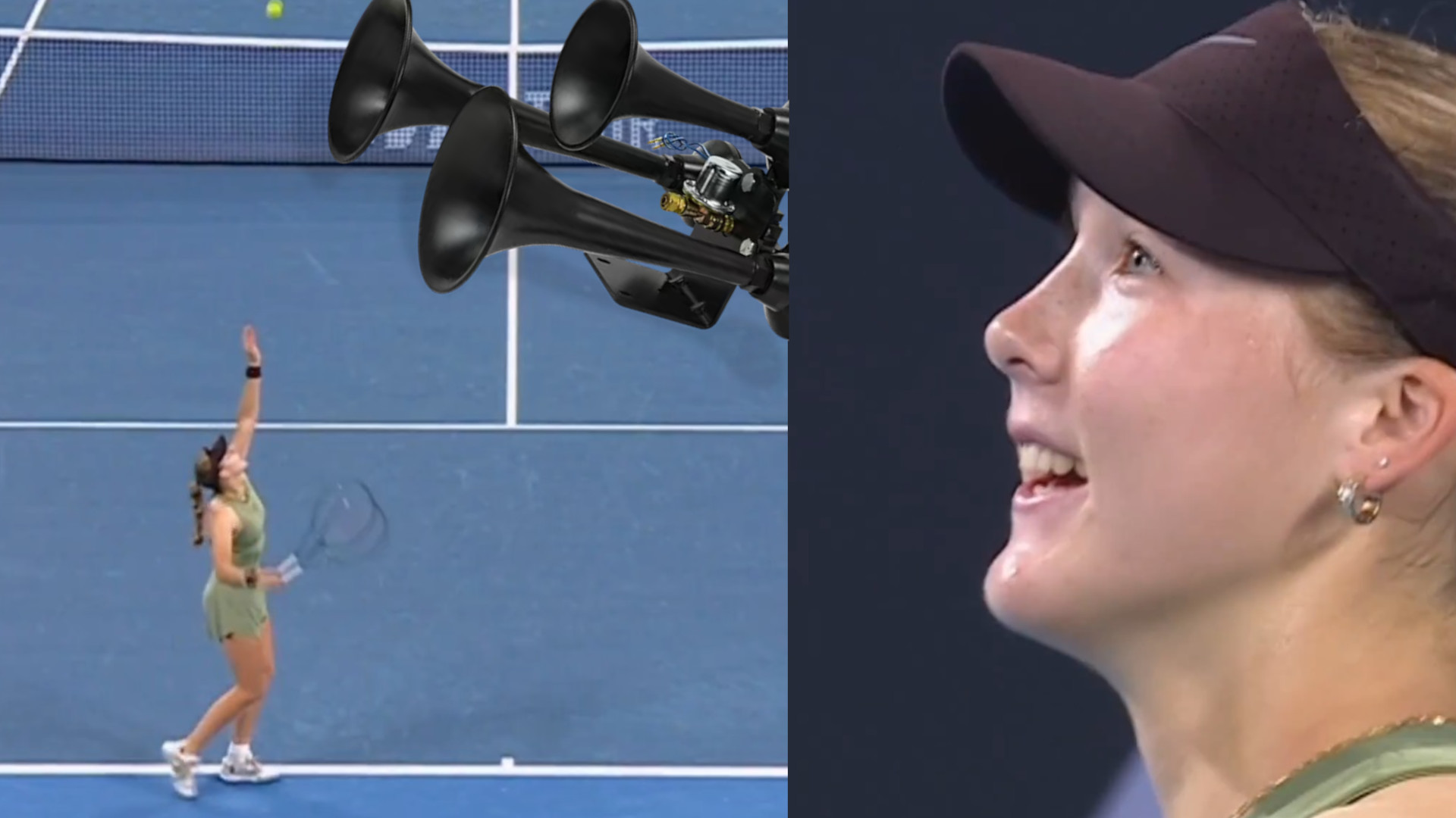 Un tren interrumpe el partido Andreeva vs. Kostyuk en el peor momento