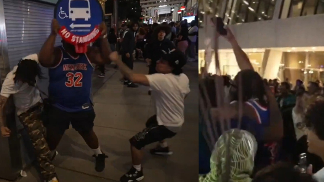 Disturbios, violencia y caos en Nueva York tras la derrota de los Knicks en la NBA