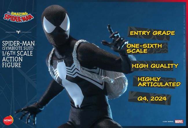 Hot Toys desvela una nueva figura de Spiderman con el simbionte
