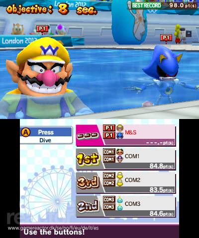 Mario & Sonic en los Juegos Olímpicos - London 2012