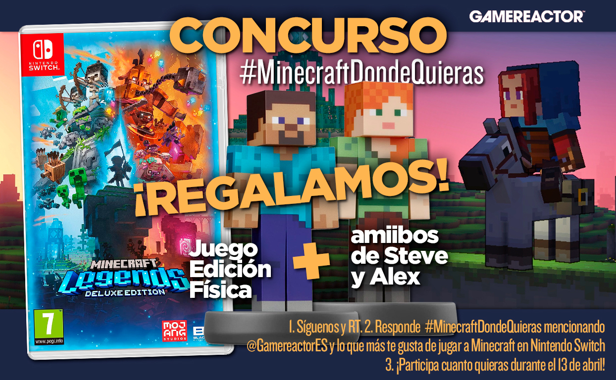 Giveaway: We’re giving away Minecraft Legends and Steve and Alex’s amiibo as part of the #MinecraftWhereverWant contest