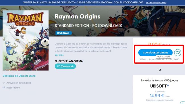 llevar a cabo cuero Alboroto Juega a Rayman Origins gratis siguiendo estos pasos