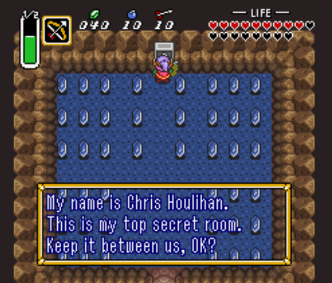 El misterio de la habitación de Chris Houlihan de Zelda se acerca por fin a una solución