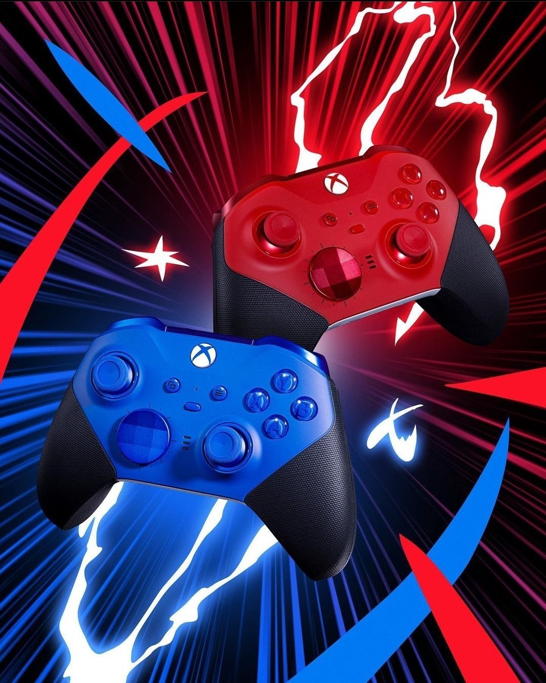The Xbox Elite Series 2 controller is now available in red and blue