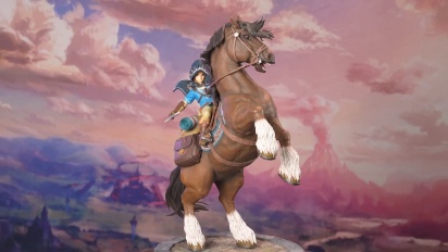 The Legend of Zelda: Breath of the Wild - Enlace en estatua de resina a caballo