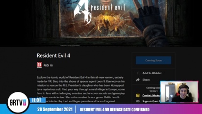 GRTV News - Resident Evil 4 VR ya tiene fecha de lanzamiento